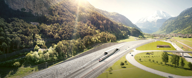 Sistema de ventilación en el túnel de San Gotardo, obra maestra de la ingeniería