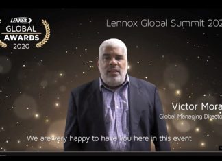 LENNOX GLOBAL SUMMIT 2021, ENTREGA DE RECONOCIMIENTOS LENNOX GLOBAL AWARDS 2020