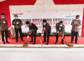 SHARP INDONESIA COMIENZA A CONSTRUIR UNA FÁBRICA DE EQUIPOS DE AIRE ACONDICIONADO